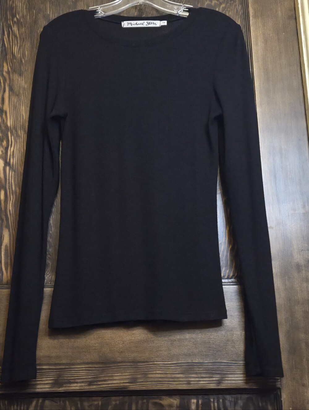 Michael Stars Style 8826: 2x1 Rib Long Sleeve Crew Neck Tee